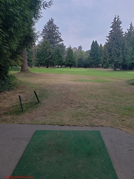 Hole 17 sloping green view