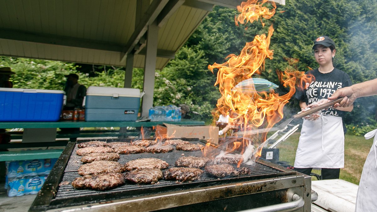 barbeque in Stanley Park, Vancouver, BC, Canada
