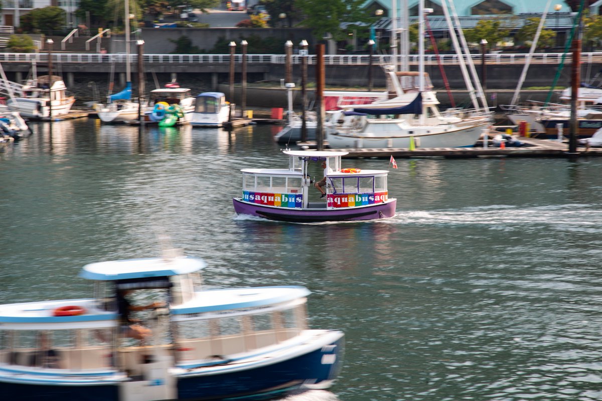 Aquabus in False Creek, Vancouver, BC, Canada