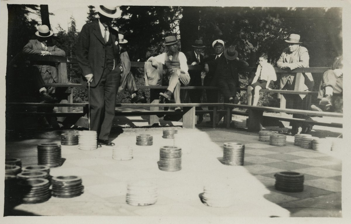 Giant Checkers in Stanley Park, Vancouver, BC, Canada