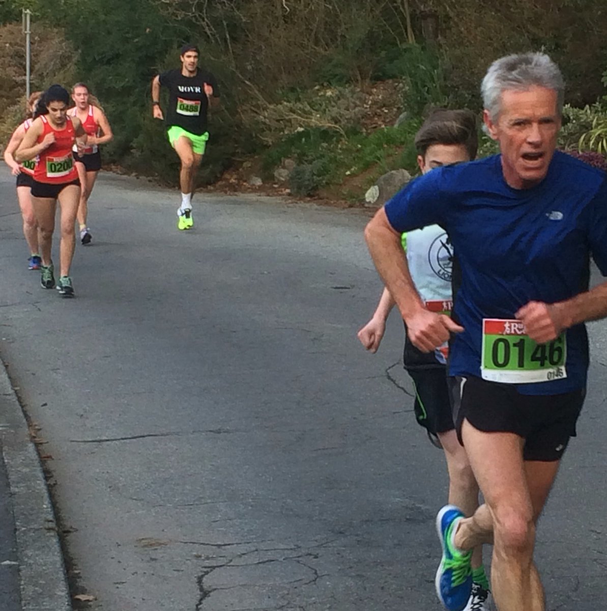 St. Patricks run in Stanley Park, Vancouver, BC, Canada