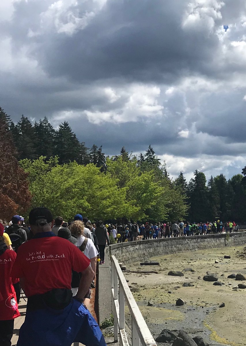 JDRF Walk to Cure Diabetes community setup in Stanley Park, Vancouver, BC, Canada