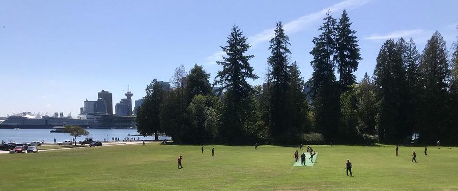 Brockton Playing Fields in Stanley Park, Vancouver, BC, Canada