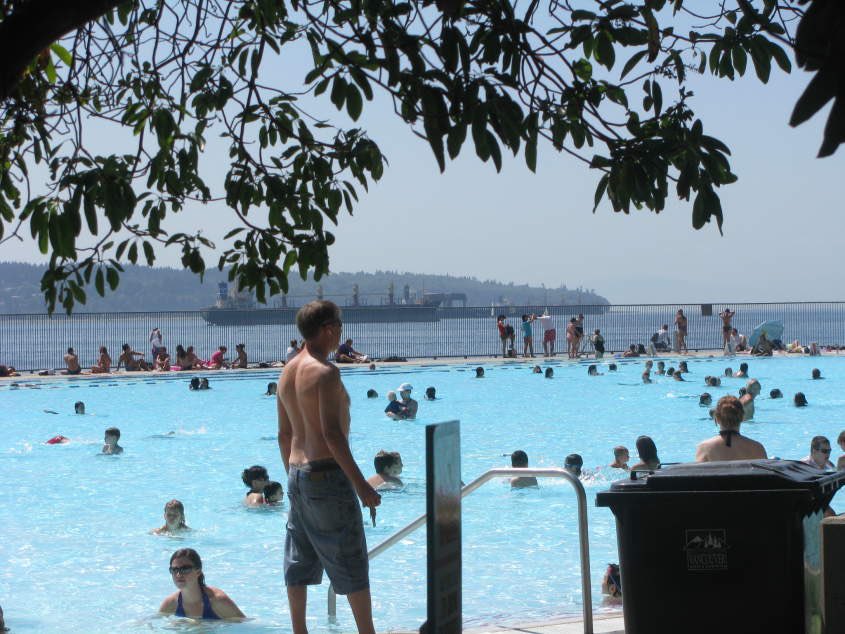 Second Beach Swimming Pool in Stanley Park, Vancouver, BC, Canada