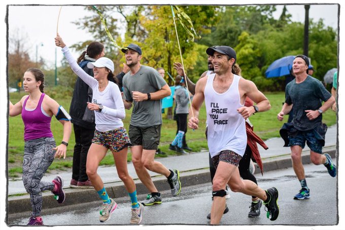 Running in Stanley Park, Vancouver, BC, Canada
