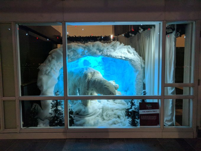 Woodwards Christmas Window Display at Canada Place, Vancouver, BC, Canada