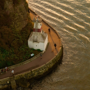 Prospect Point Lighthouse in Stanley Park, Vancouver, BC, Canada